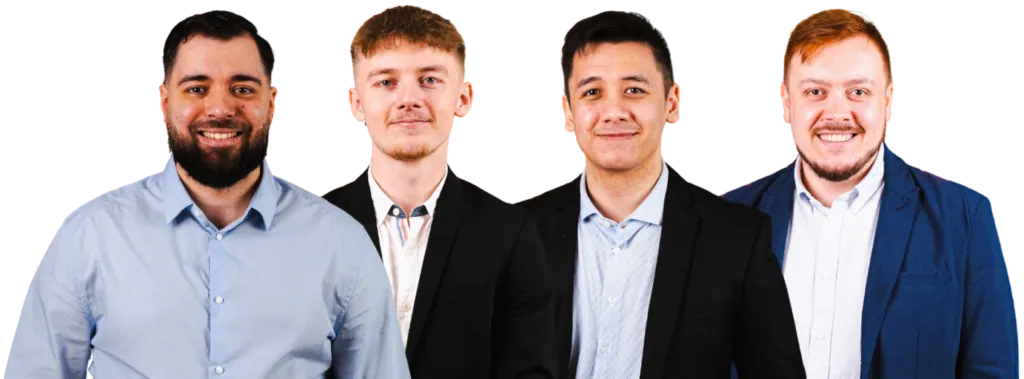 Four members of the Siite web development team